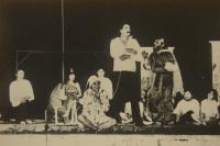 Lysá nad Labem, výstava DIVADLO JE PODIVUHODNÁ VĚC..., Člověk Jan, doktor Faust, 1983, výstavní panel, 2018