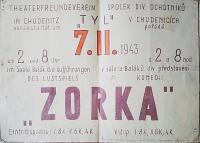 Chudenice, SDO Tyl, Zorka – plakát, 1943