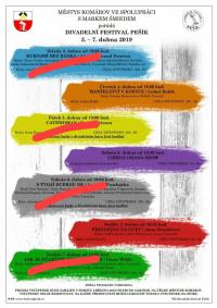 Komárov, Divadelní festival Pešík - plakát, 2019