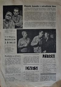 Sezemice, Spolek divadelních ochotníků, plakáty