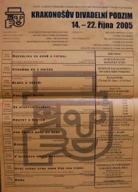 Vysoké nad Jizerou, XXXVI. národní přehlídka venkovských divadelních souborů - plakát, 2005
