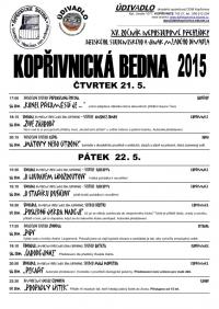 Kopřivnice, Kopřivnická bedna, program, 1 str., 2015