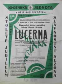Bělá pod Bezdězem, Ochotnická jednota, Lucerna - plakát, 1930