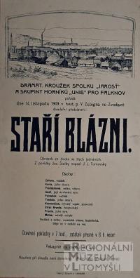 Zvodava, Jarosť, Staří blázni - plakát, 1909