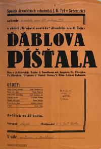 Sezemice, Ochotníci, Ďáblova píšťala - plakát, 1948