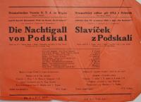 Doksy, DTJ, Slavíček z Podskalí - plakát, 1942