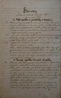 Polička, Spolek divadelních ochotníků, Stanovy spolku, 1880