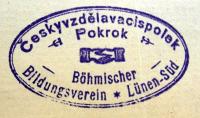 Lünen-Süd, Český vzdělávací spolek Pokrok, razítko