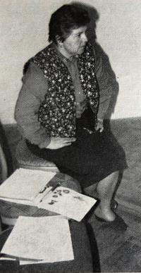 Slapy, učitelka Bohumila Marková, vedoucí DRS Saturnin, a její 