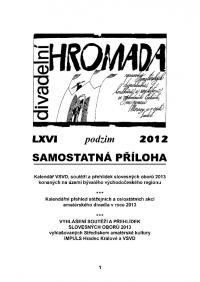 Divadelní HROMADA 2012, č. 66, příloha