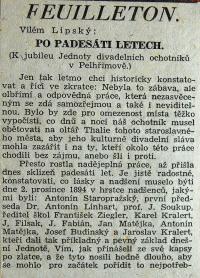 Pelhřimov, Rieger, novinový článek
