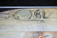 Brno, ND – Janáčkovo divadlo, detail návrhu opony k inscenaci opery Cosi fan tutte, autor Petr Kolínský, 1994