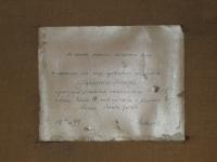 Muzeum 3/64, Praha, Akademici, Baron Goertz, obraz R. Šantrůček, věnování na obraze, 1899