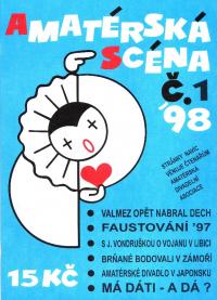 Amatérská scéna, titulní strana, 1998/1