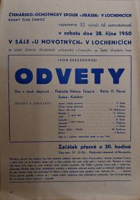 Lochenice, Čtenářsko-ochotnická jednota Jirásek, Plakáty