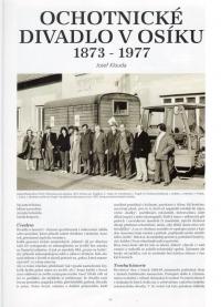 Osík, publikace KLOUDA, Josef, Ochotnické divadlo v Osíku 1873 - 1977, s. 1