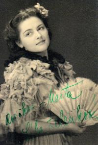 Praha, Dramatické studio ČIN, Olga Rubešová, 1944