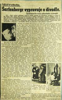 Kolín, Jirásek, Jan Šarfenbergr - novinový článek