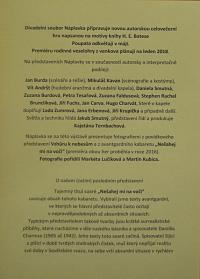 Lysá nad Labem, výstava DIVADLO JE PODIVUHODNÁ VĚC..., DS Náplavka,  výstavní panel, 2018