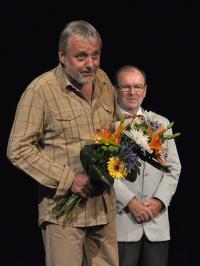 Milan Schejbal přebírá Cenu ministra kultury JH 2010