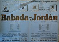 Pardubice, Husův sbor a Městský osvětový sbor, Habada a Jordán - plakát, 1943