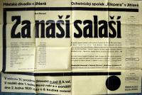 Jihlava, Klicpera, Za naší salaší - plakát, 1938