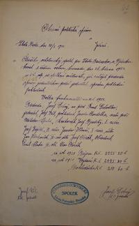 Pařezská Lhota, Čtenářsko-ochotnícký spolek, volba funkcionářů, 1922