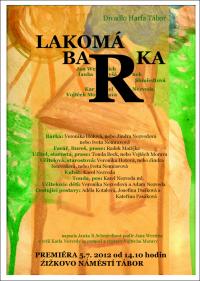 Tábor, Divadlo Harfa, Lakomá Barka – plakát, 2012