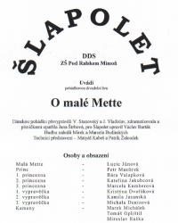 Mimoň, Šlapolet, O malé Mette - plakát, s.a.