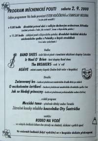 Měchenice, Sami sobě, Měchenická pouť - program, 2000