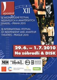 Praha, Apostrof, mezinárodní festival nezávislých a amatérských divadel, titul. str. programové brožury – zpravodaje 2010