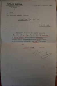 Jičín, Intimní scéna, zastavení činnosti, 1932