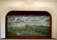 Libochovice, Kulturní dům, portál, opona, 2006