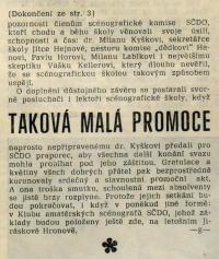 Scénografická škola SČDO 1976-1979