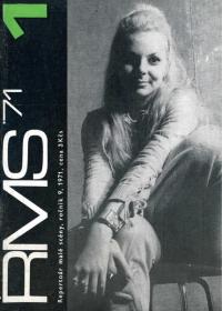 Repertoár malé scény, titulní strana, 1971/1