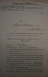 Brodek, SDO, evidence spolku, 1920
