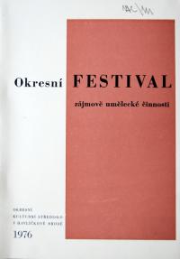 Havlíčkův Brod, Okresní festival ZUČ - program, 1976