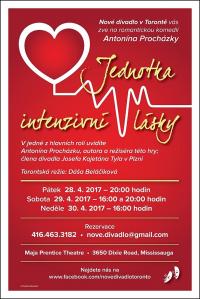 Toronto, Nové divadlo, Jednotka intenzivní lásky - plakát, 2017