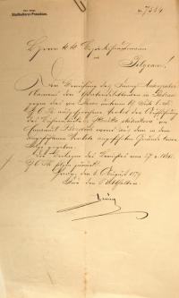 Pacov, SDO, Zkouška státníkova, zamítnutí představení, 1879