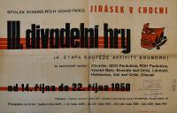 Choceň, Jirásek, III. divadelní hry - plakát, 1950