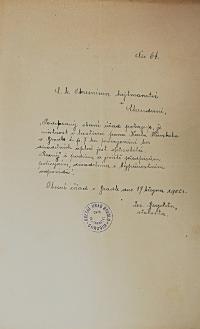 Bradlo, Hasiči, potvrzení, 1902