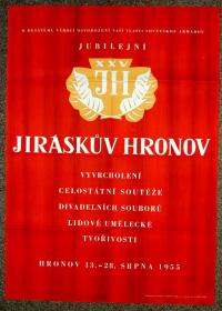 25.JH,výtvarný plakát, 1955.