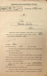 Lipice, Spolek divadelních ochotníků, registrace spolku, 1923