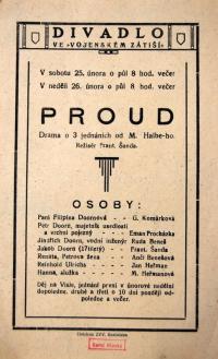 Bratislava, Vojenské zátiší, Proud - plakát, 1922