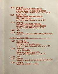 Boskovice, Zlaté slunce KP - program, 1988