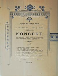 Dřenice, Koncert - plakát, 1901