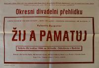 Bystré, OP divadelních souborů - plakát, 1984