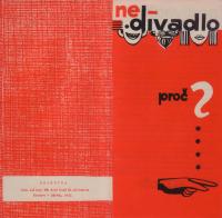 Ostrava-Zábřeh, Nedivadlo, pozvánka na představení 1969