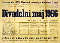 Kostelec nad Černými Lesy, Divadelní máj - plakát, 1956