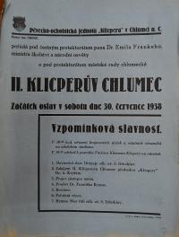 Chlumec nad Cidlinou, Klicpera, Plakáty